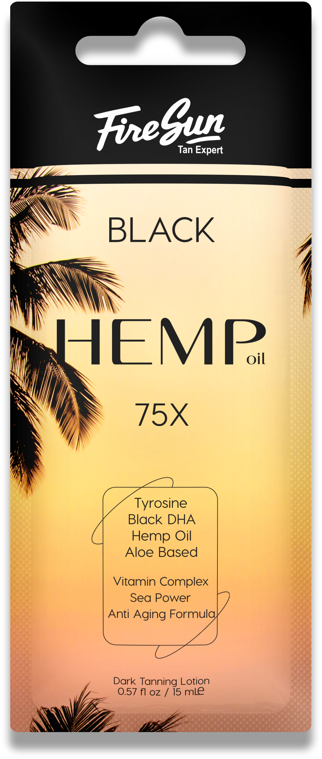 Крем для солярия FIRESUN Black Hemp 75X